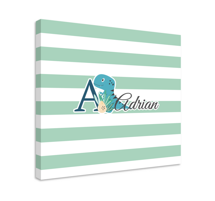 Adrian játékos dínó vászon dinoszaurusz - TenStickers