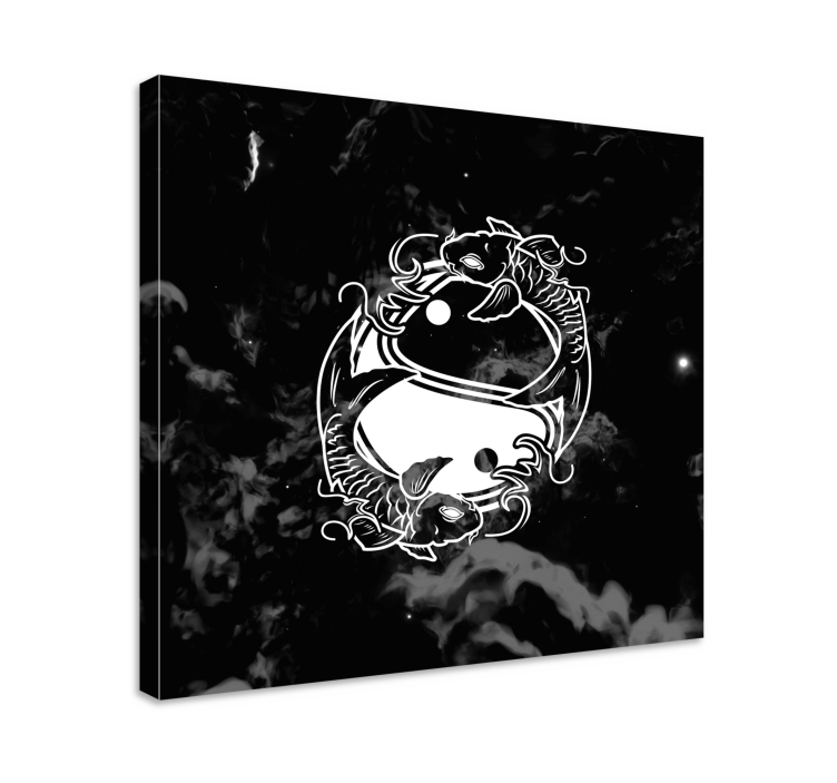 Yin yang egyensúly hal zen vászon - TenStickers
