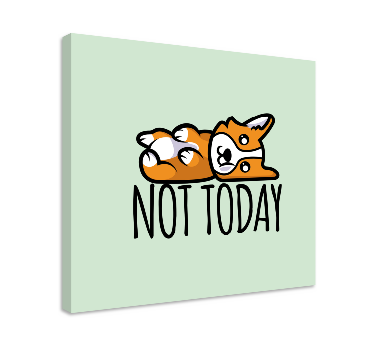 Fekvő corgi táblázatok kutyák - TenStickers