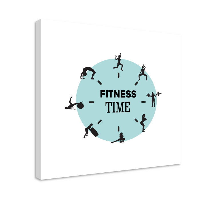 Fitness időzítő vászon sport - TenStickers