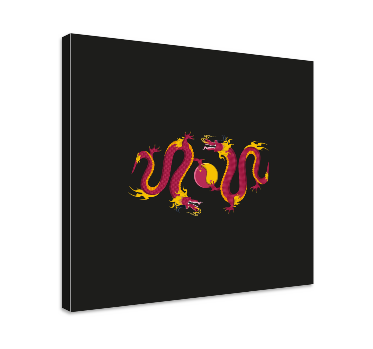 Tüzes sárkány tánc vászon szitakötő - TenStickers