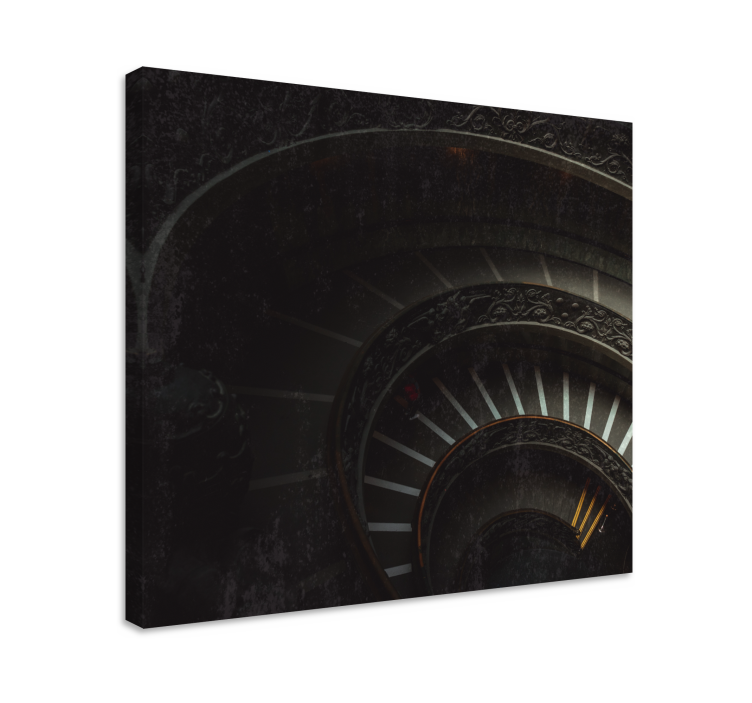 Vászon absztrakt spirális lépcső mélysége - TenStickers
