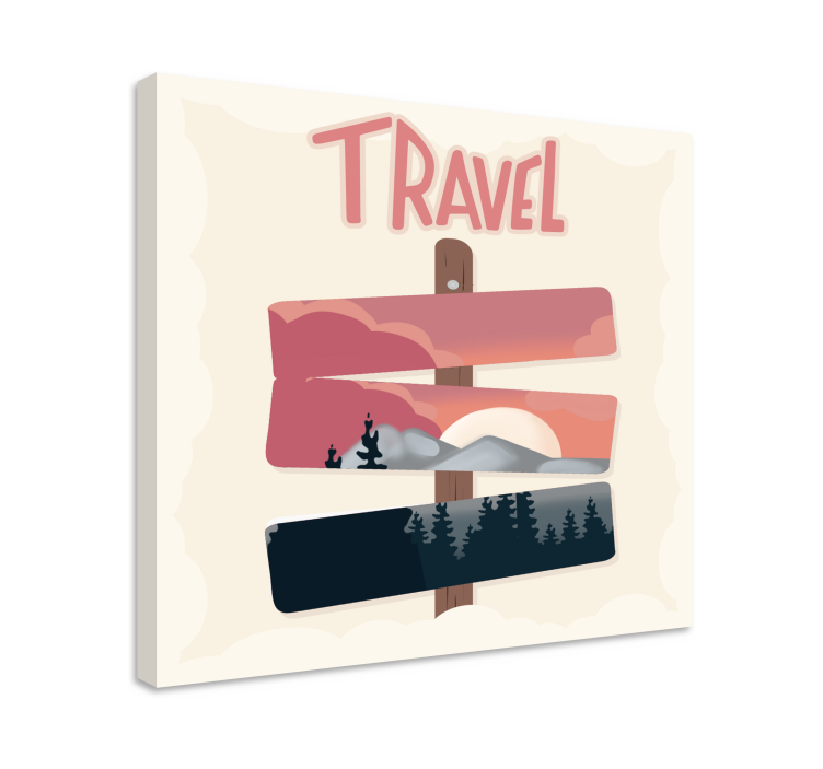 Utazási Útjelző vászon városok és országok - TenStickers