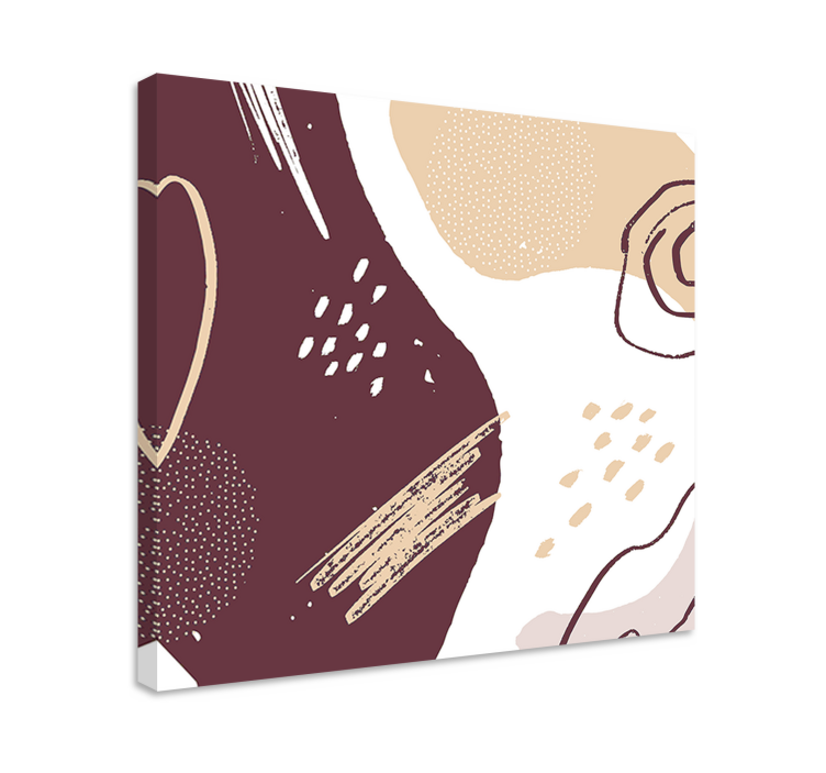 Absztrakt formák összetétele vászon mordern - TenStickers