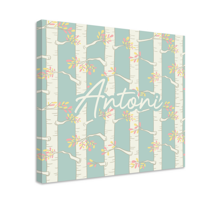 Bükkfa virágok vászon virágok és növények - TenStickers