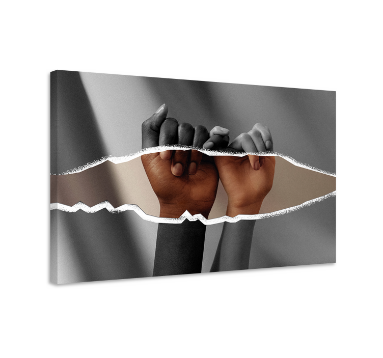 Kezek megérintésével vászon művészeti nyomatok - TenStickers