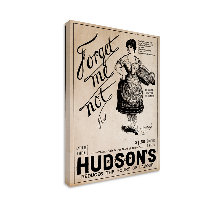 Vintage reklámplakát retro vászon - TenStickers