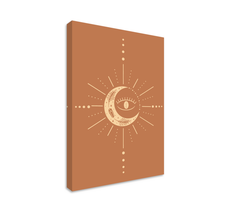 égi félhold kialakítása vászon absztrakt - TenStickers