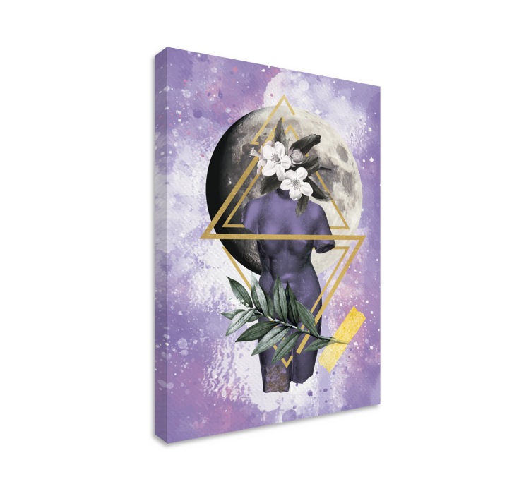 Digitális kollázs vászon fali művészet - TenStickers