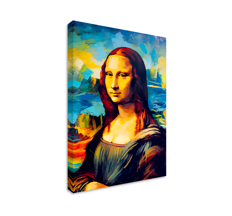 vászon Művészet mona lisa impresszionizmus stílusban - TenStickers