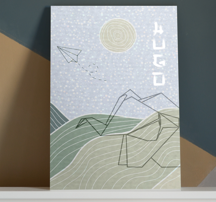 Kék felhők és madarak táblázatok gyerek hálószoba - TenStickers