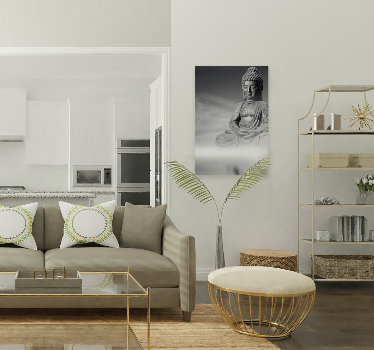 Buddha zen vászon művészeti nyomat - TenStickers