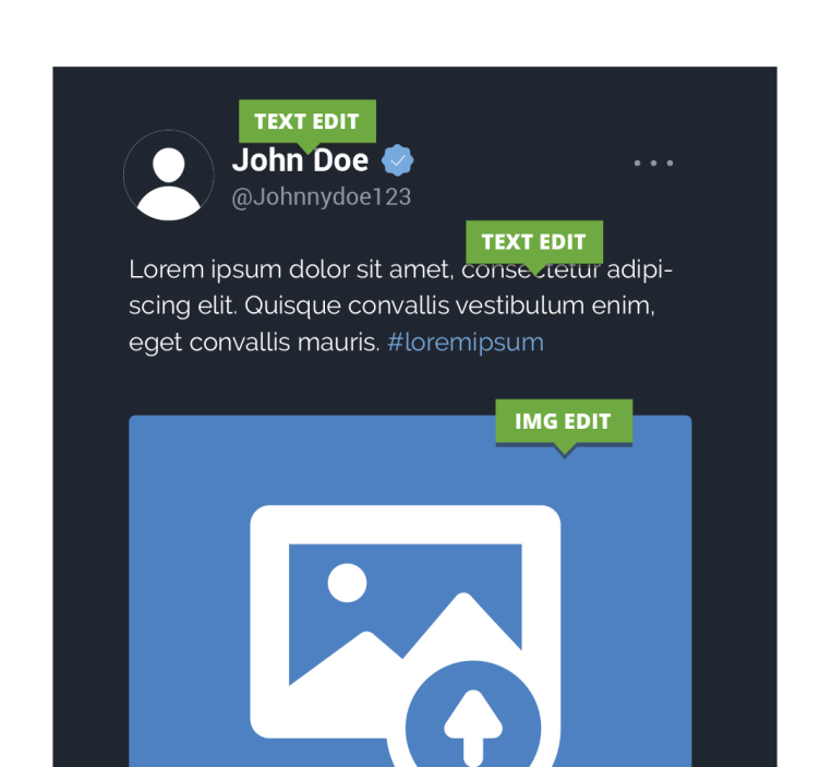 táblázatok személyre szabható x twitter képernyő - TenStickers