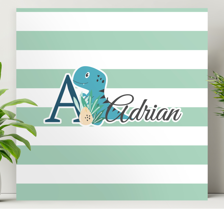 Adrian játékos dínó vászon dinoszaurusz - TenStickers