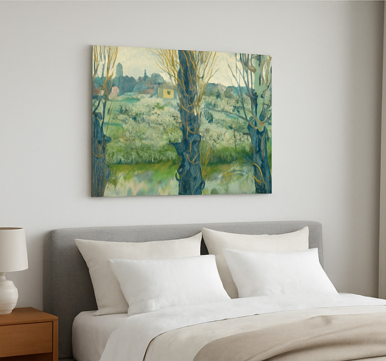 Arles van gogh látképe vászon Művészet - TenStickers