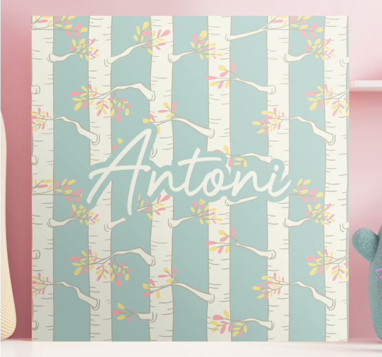 Bükkfa virágok vászon virágok és növények - TenStickers