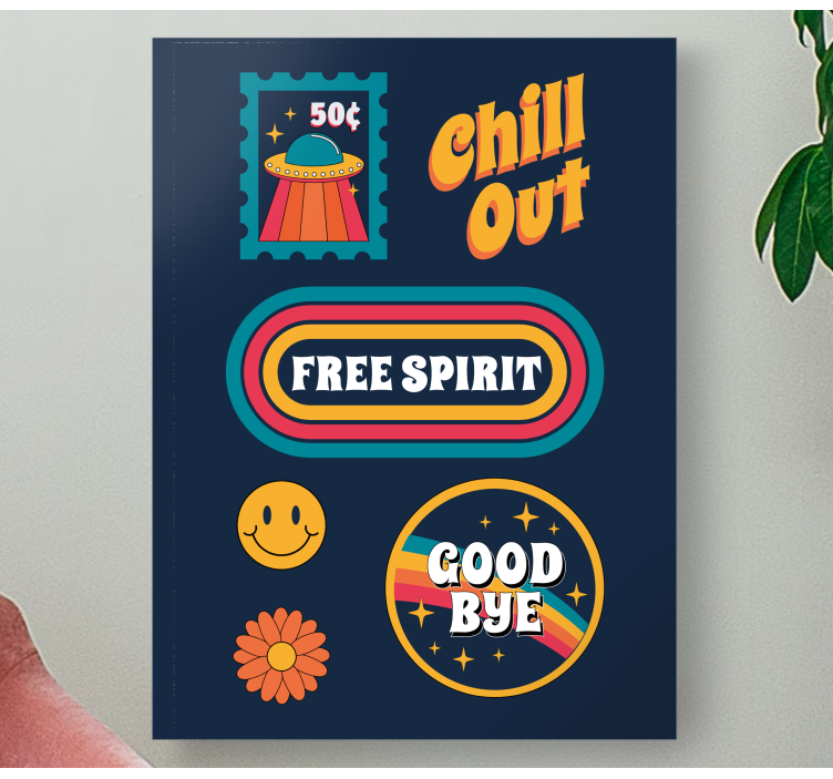 Chill free spirit - nyugodt szellem táblázatok - TenStickers