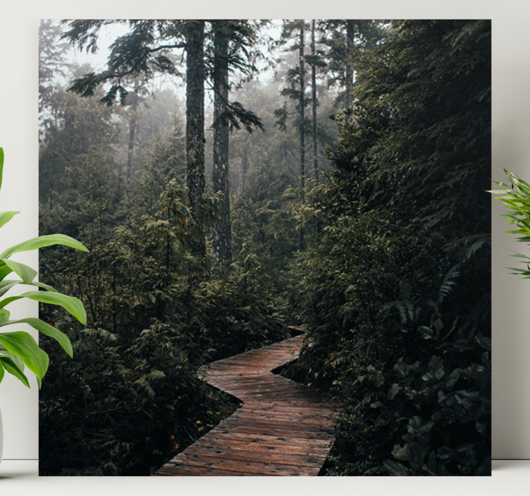 Csendes erdőösvény táblázatok tájak - TenStickers