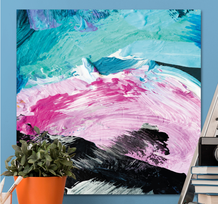 Dinamikus színörvények vászon absztrakt - TenStickers