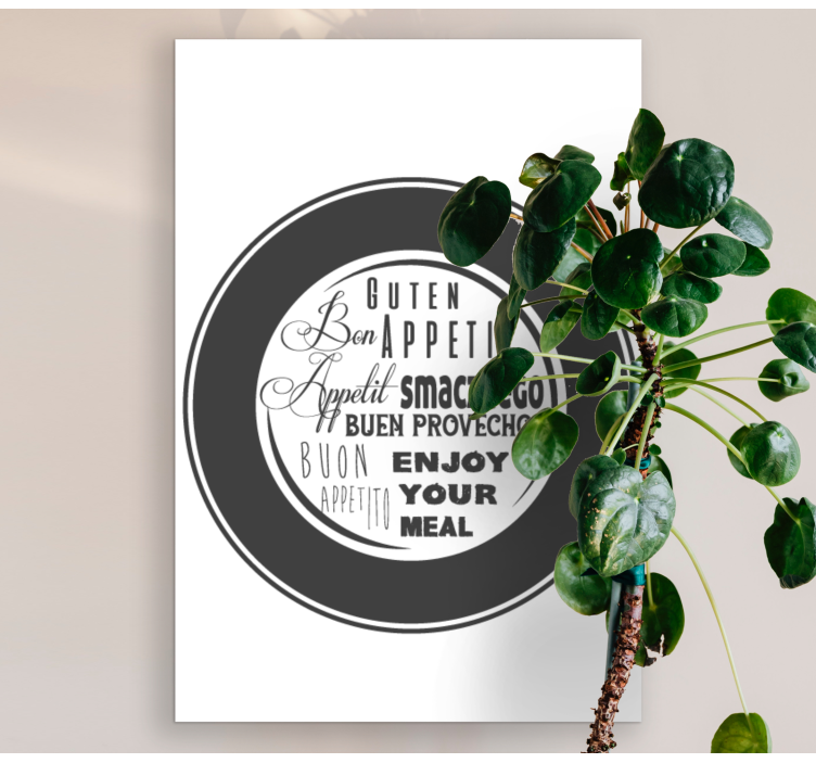 Élvezd az étkezést vászon idézetek - TenStickers