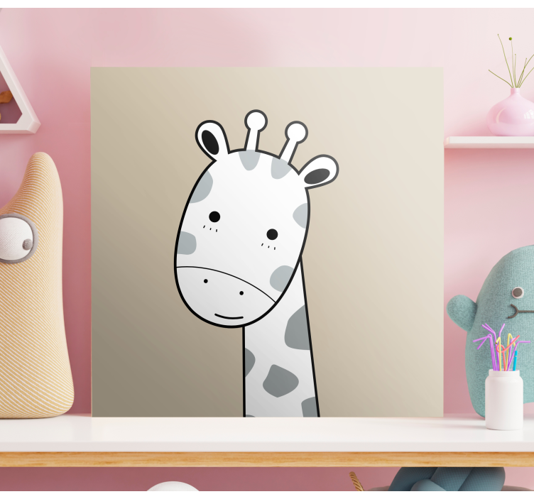 északi bézs zsiráf állati vászonképek - TenStickers