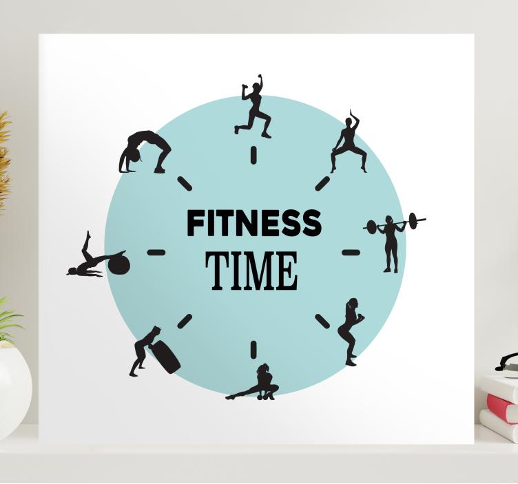 Fitness időzítő vászon sport - TenStickers
