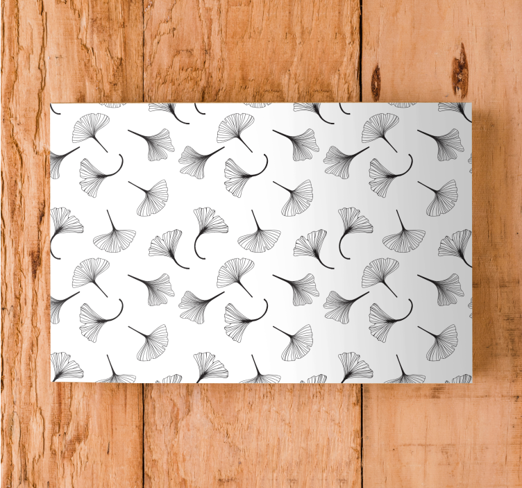 Ginkgo levél ihlet - vászon virágok és növények - TenStickers