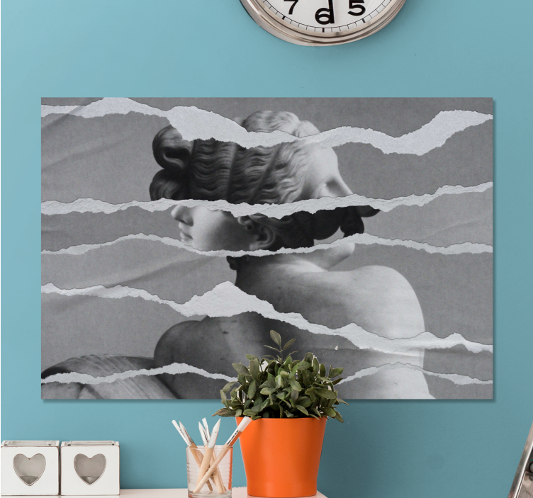 Görög szobor kép kollázs hálószoba falnyomatok - TenStickers