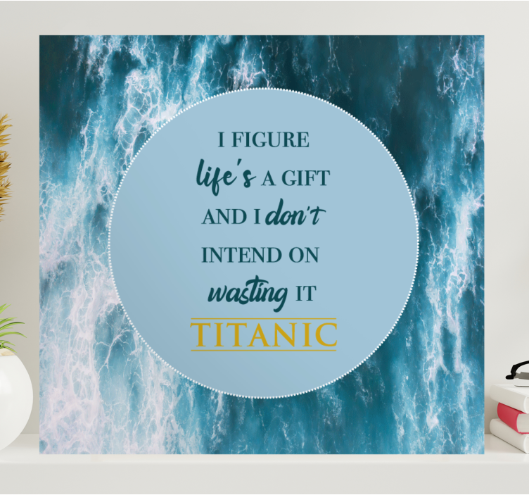 Inspiráló élet idézet vászon idézetek - TenStickers