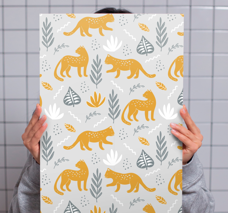 Játékos állatminta táblázatok kutyák - TenStickers