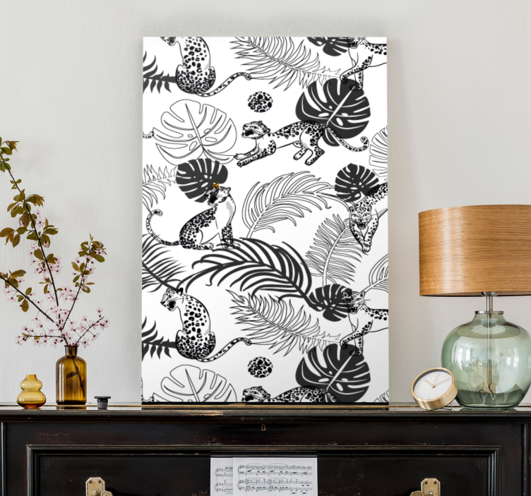 Játékos dzsungel macskák táblázatok kutyák - TenStickers