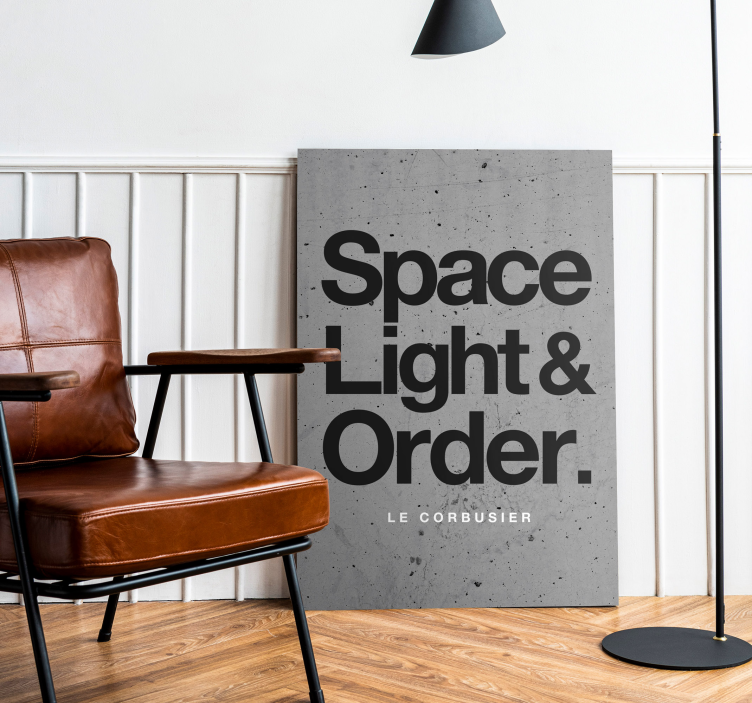 Le corbusier szöveg idézet vászon - TenStickers