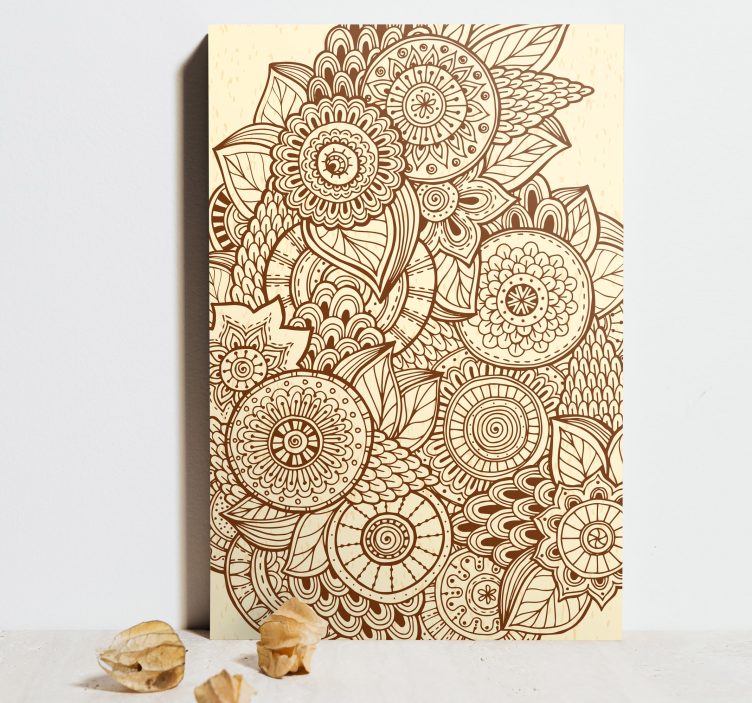 Mandala geometrikus minta mandala vászon művészet - TenStickers