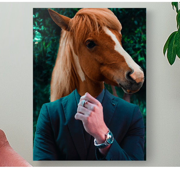 Mister ló állat vászonnyomatok - TenStickers