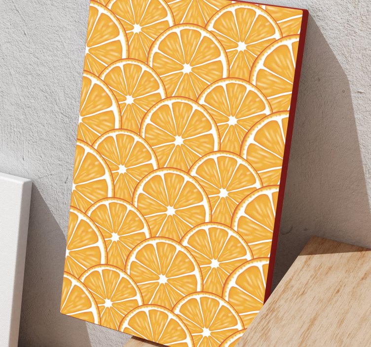 Narancs mintás gyümölcs vászon - TenStickers