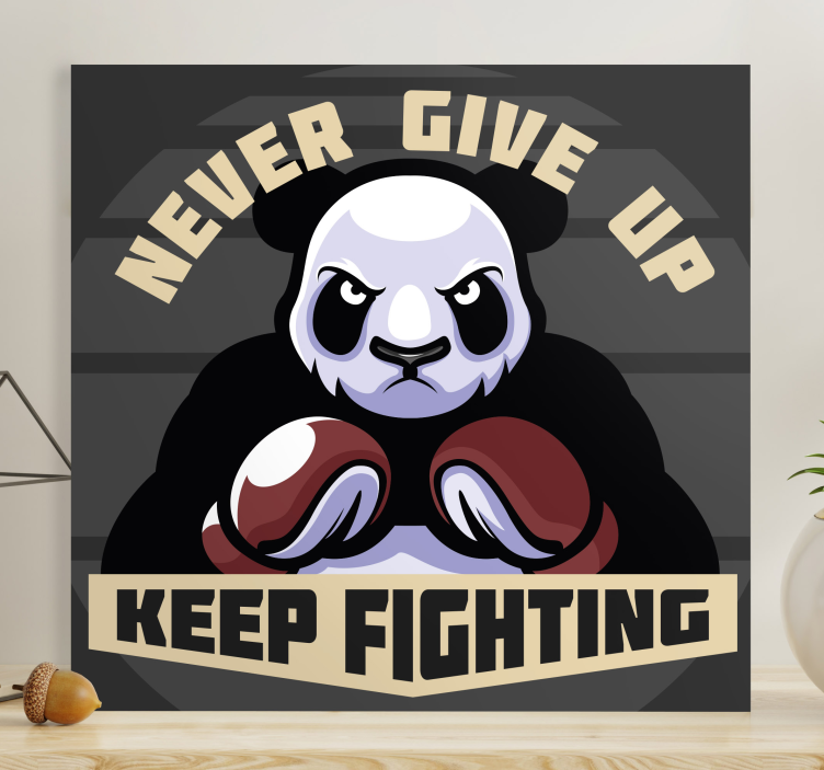 Panda box motiváció vászon állatok - TenStickers
