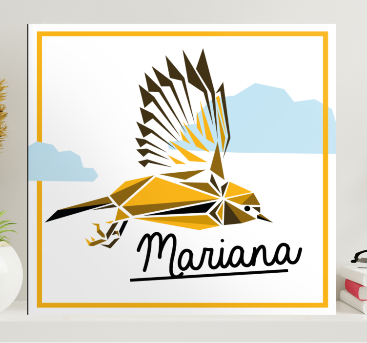 Repülő sárga madár táblázatok madár - TenStickers