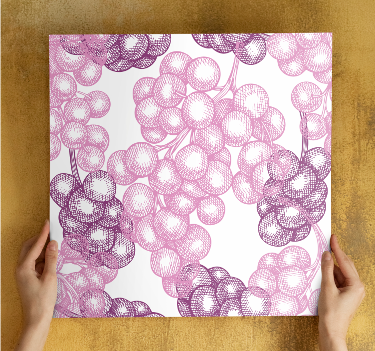 Rózsaszín virágos minta vászon virágok és növények - TenStickers