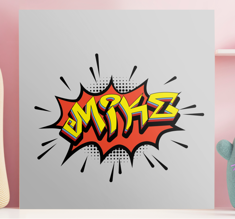 Vászon abc és betűk - képregényes betűstílus - TenStickers