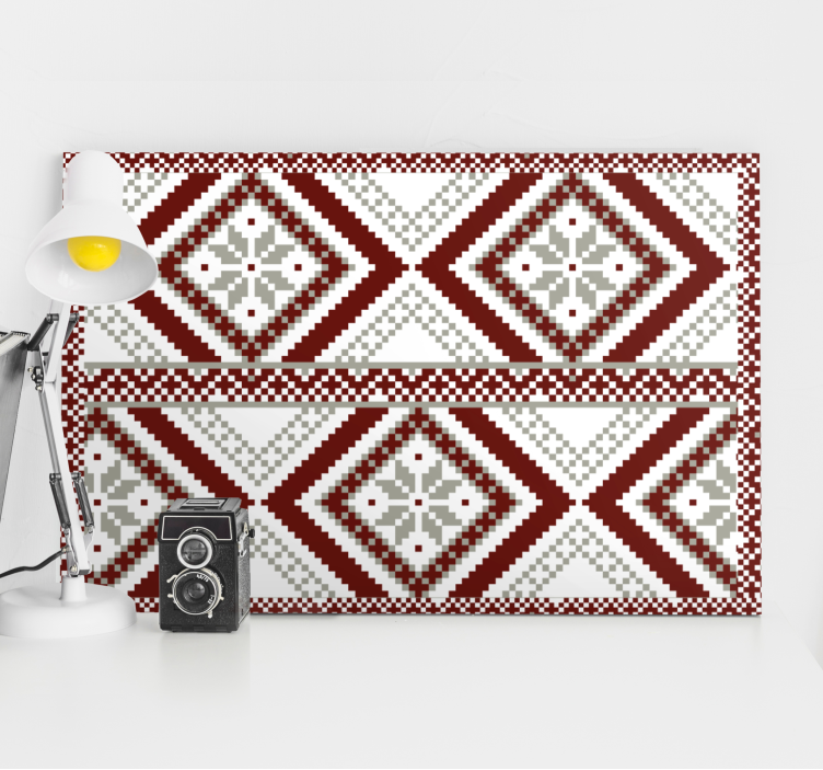 Vászon mordern geometrikus gyémánt koncepció - TenStickers