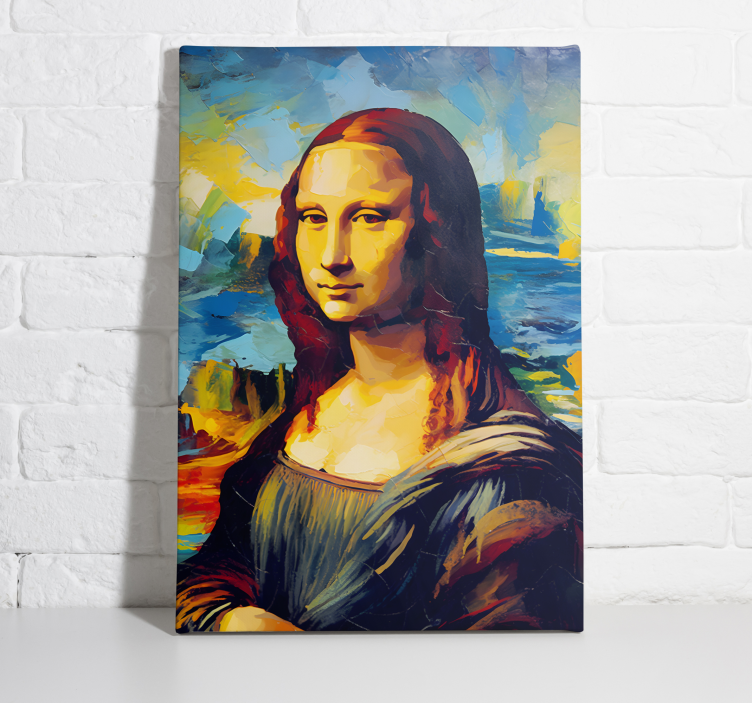 vászon Művészet mona lisa impresszionizmus stílusban - TenStickers
