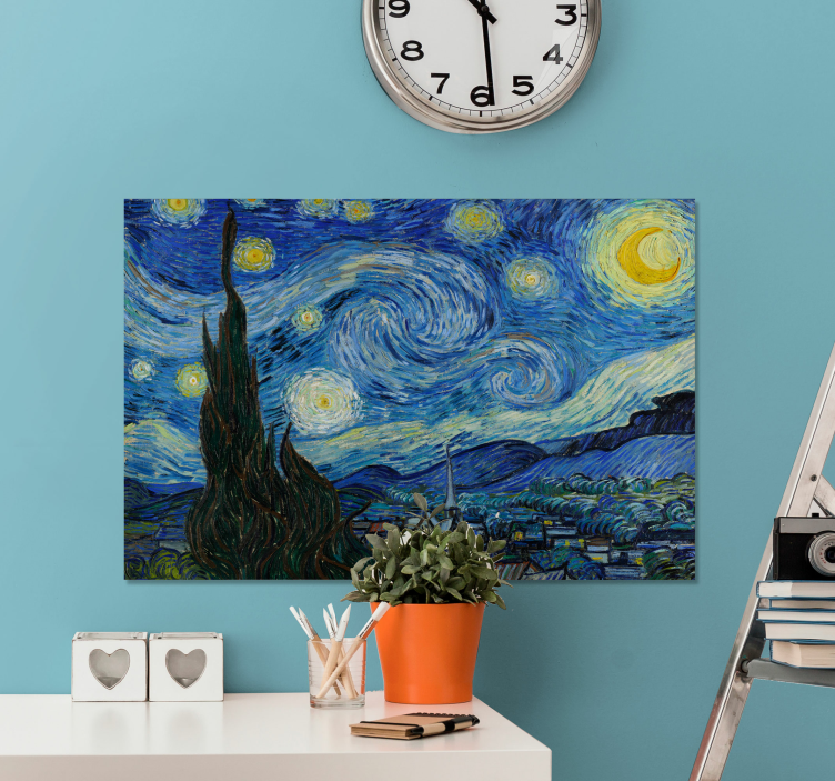 vászon Művészet van Gogh csillagos éjszakájaVan Gogh csillagfénye - TenStickers