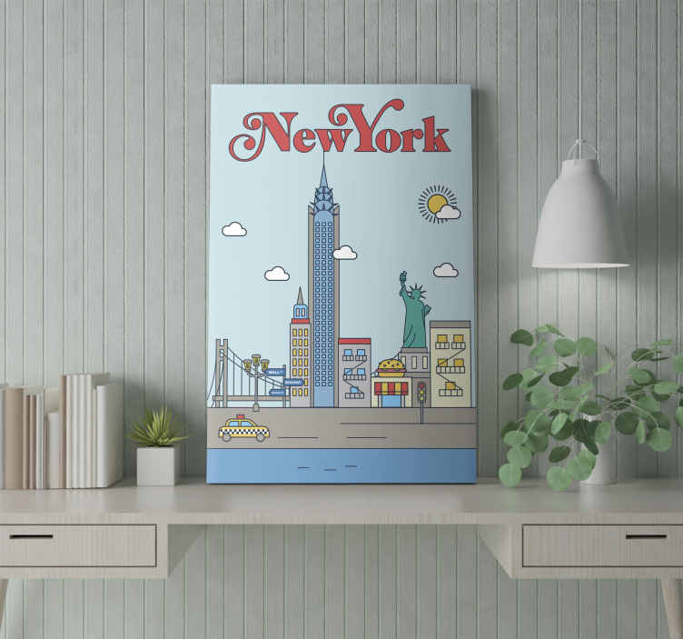vászon városok és országok new York magyarul: New York - TenStickers