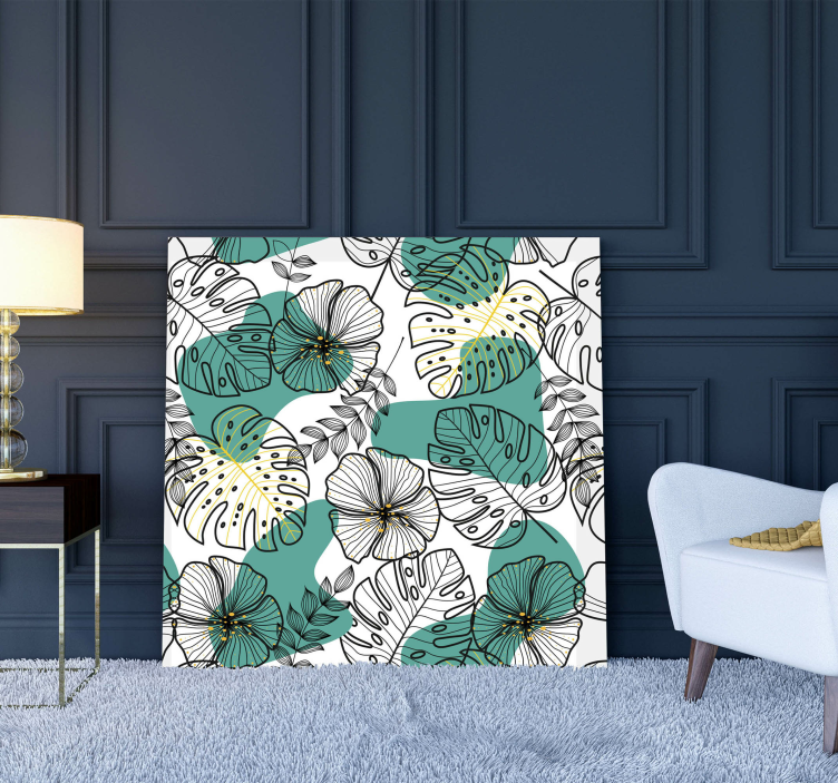 Virágos irodai fal nyomatok - TenStickers