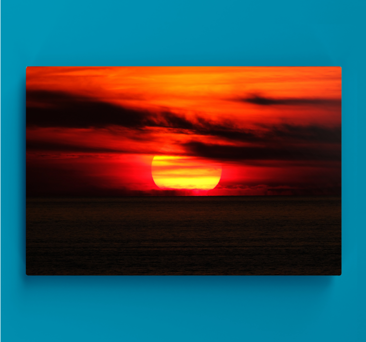 Vörös ég esztétikai színek táj vászon - TenStickers