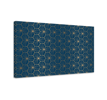 Elegáns geometrikus minta modern művészet vászonra nyomtat - TenStickers