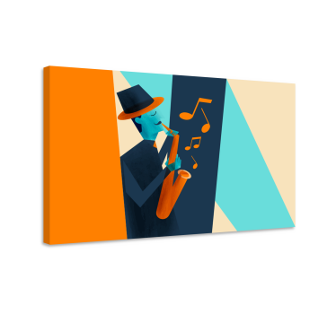 Zenei koncepciók zene vászon fal művészet - TenStickers