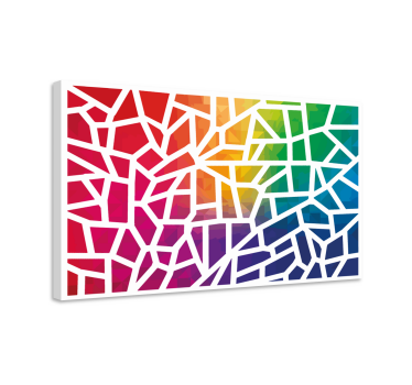 Mosaico de colores fotómozaik vászon - TenStickers