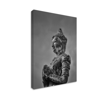 Szürke buddha falvászon - TenStickers