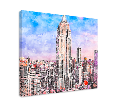 Ciudades new york city skyline nyomatok - TenStickers